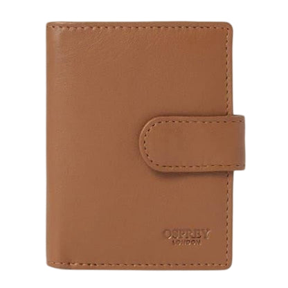 Tan - Front - Osprey Wesley Leather Card Holder