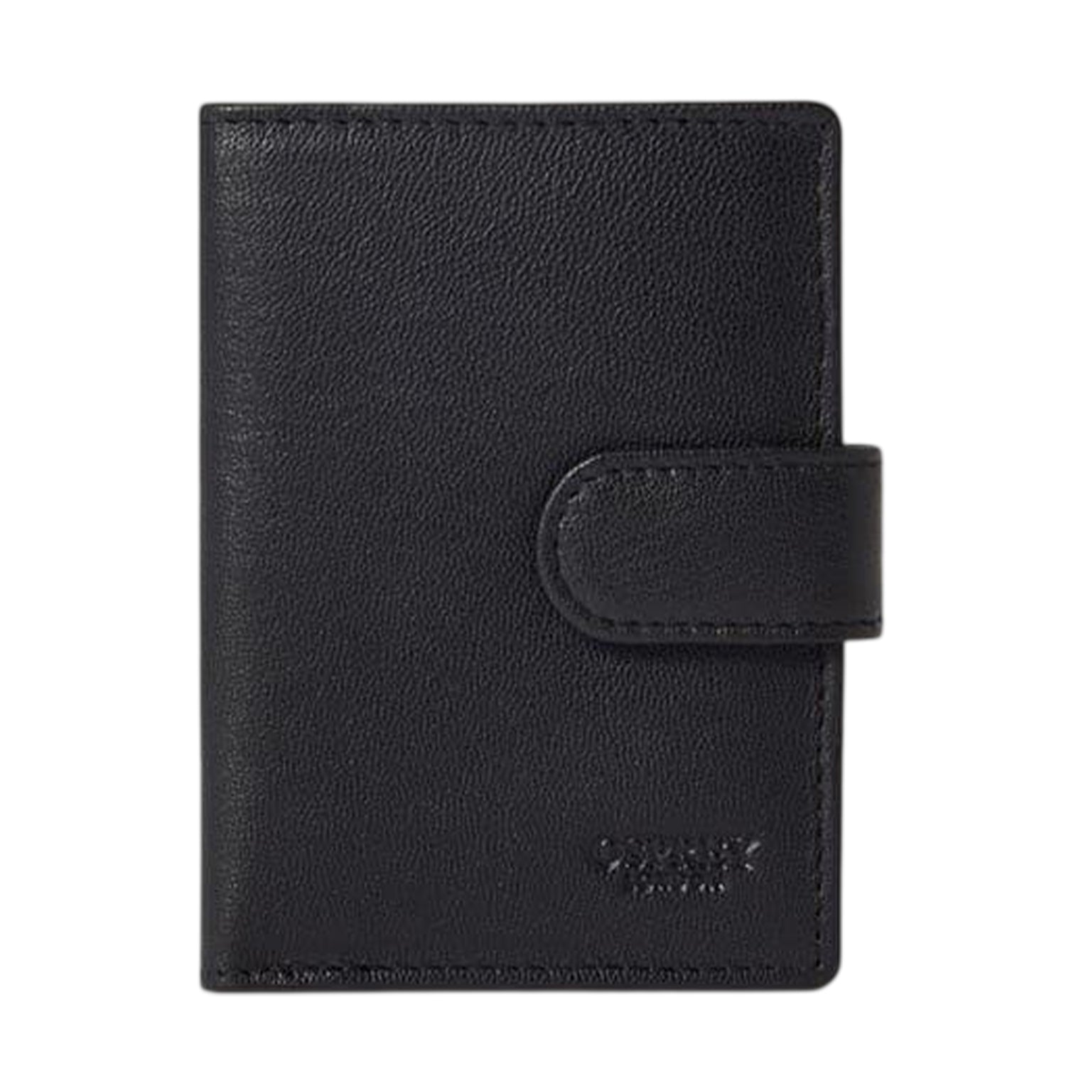 Black - Front - Osprey Wesley Leather Card Holder
