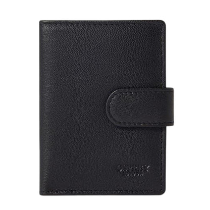 Black - Front - Osprey Wesley Leather Card Holder