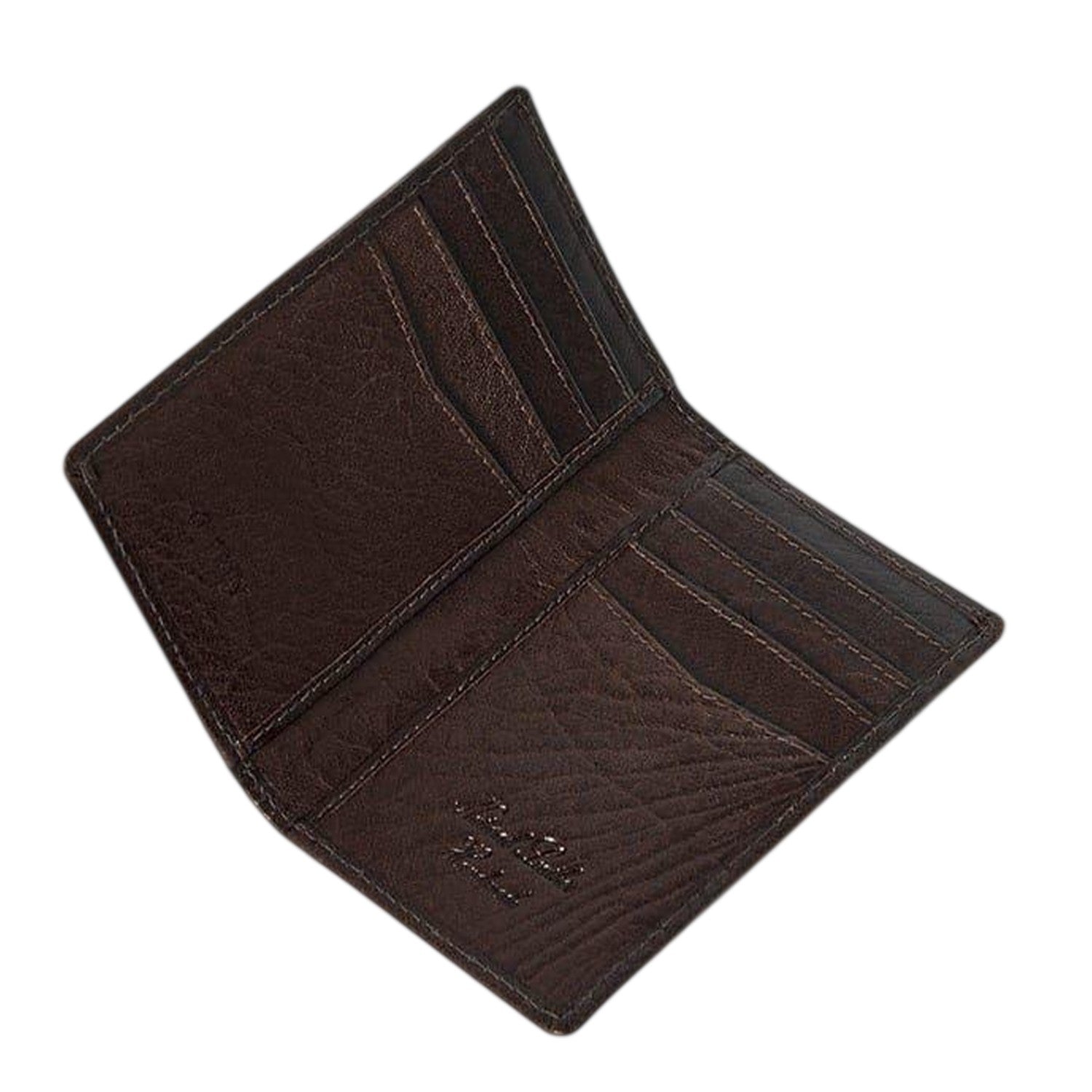 Chocolate - Side - Osprey Highland Bi-Fold Leather Wallet