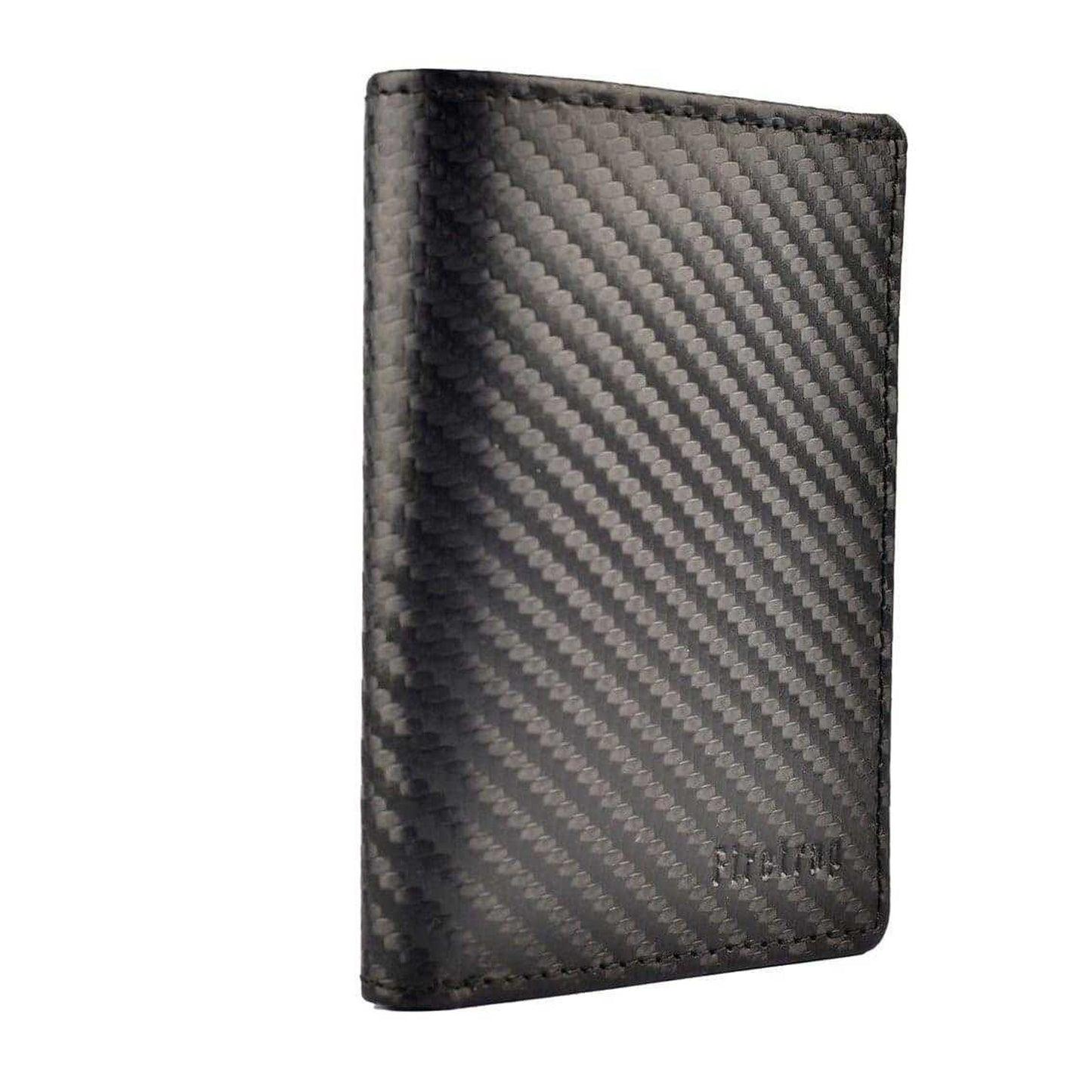 Black - Side - Firetrap Tri-Fold Leather Wallet
