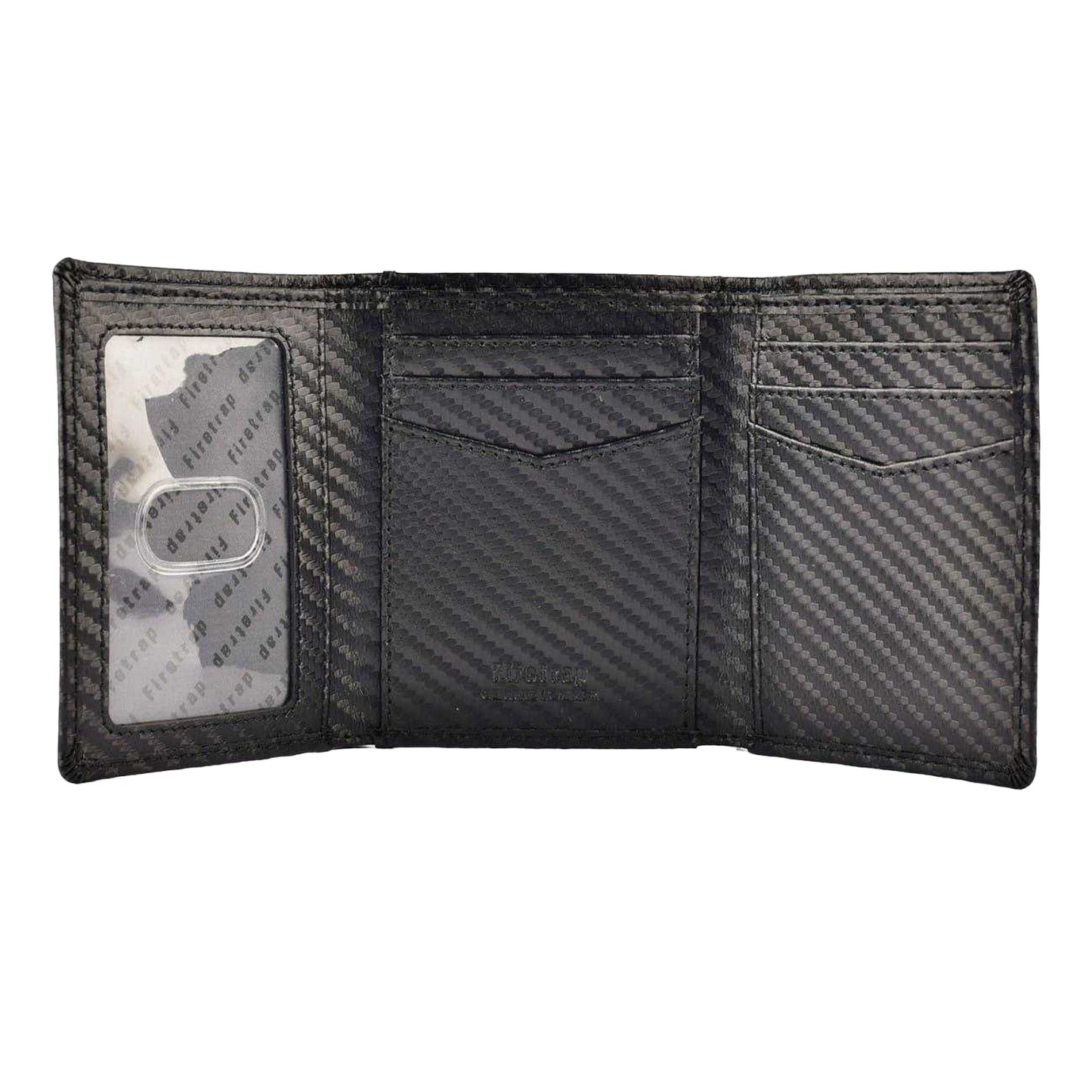 Black - Lifestyle - Firetrap Tri-Fold Leather Wallet