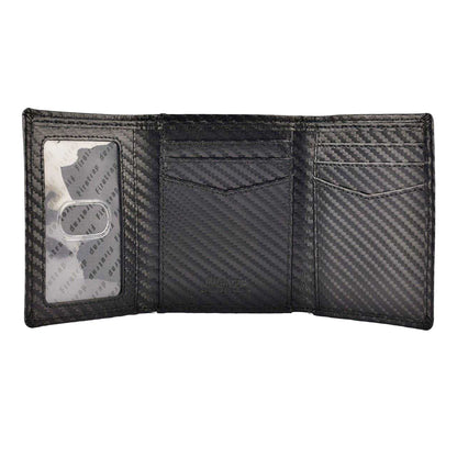 Black - Lifestyle - Firetrap Tri-Fold Leather Wallet