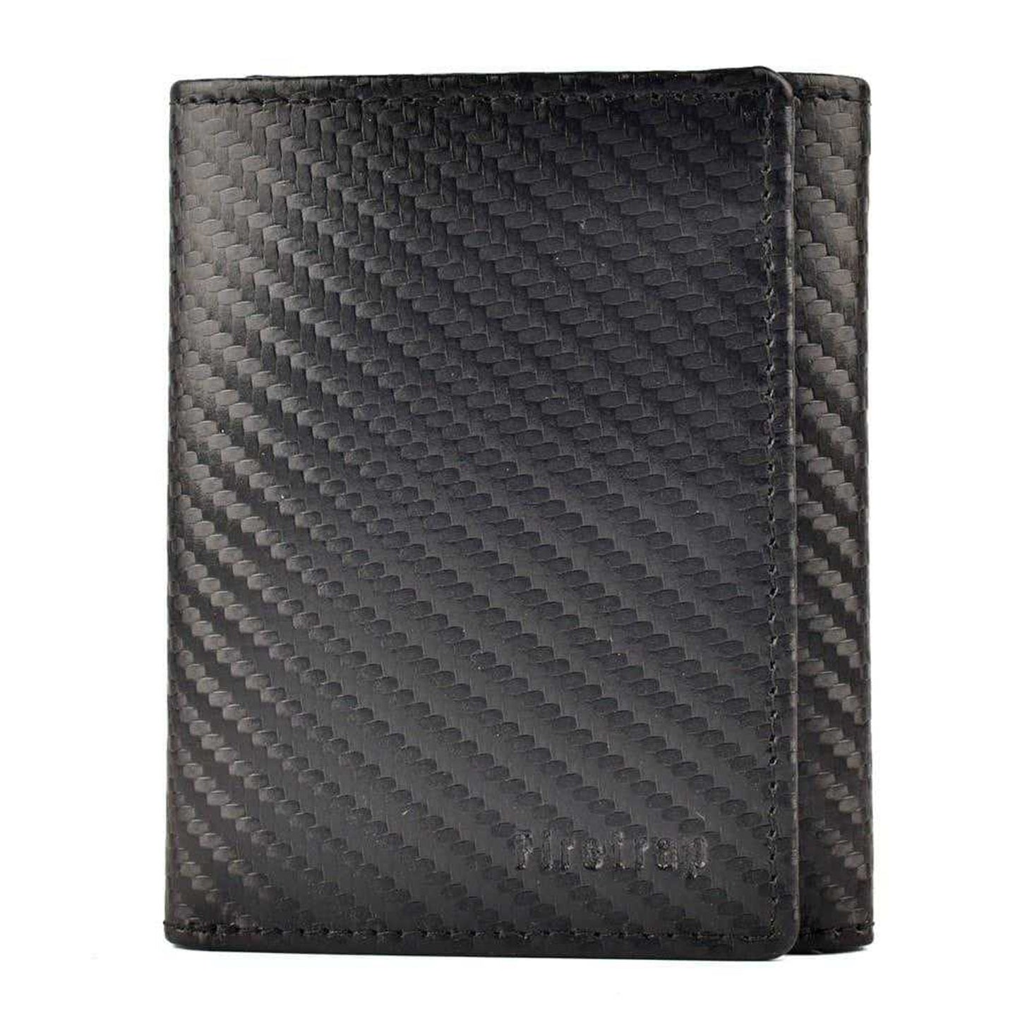 Black - Front - Firetrap Tri-Fold Leather Wallet