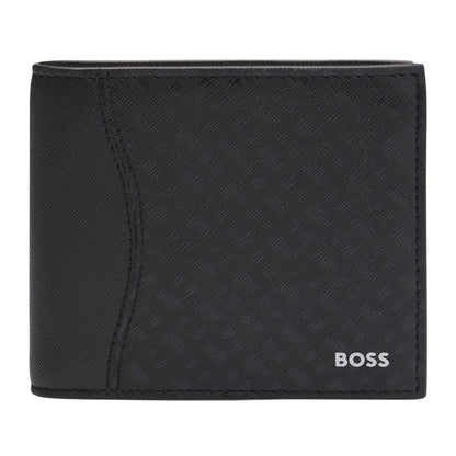 Black - Front - Boss Bi-Fold Leather Everyday Wallet