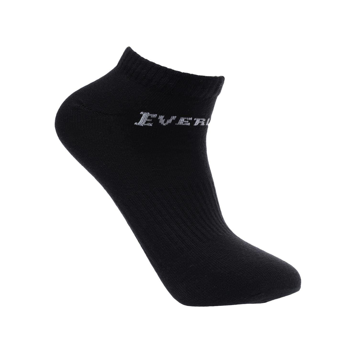 Black - Back - Everlast Womens-Ladies Trainer Socks (Pack of 3)