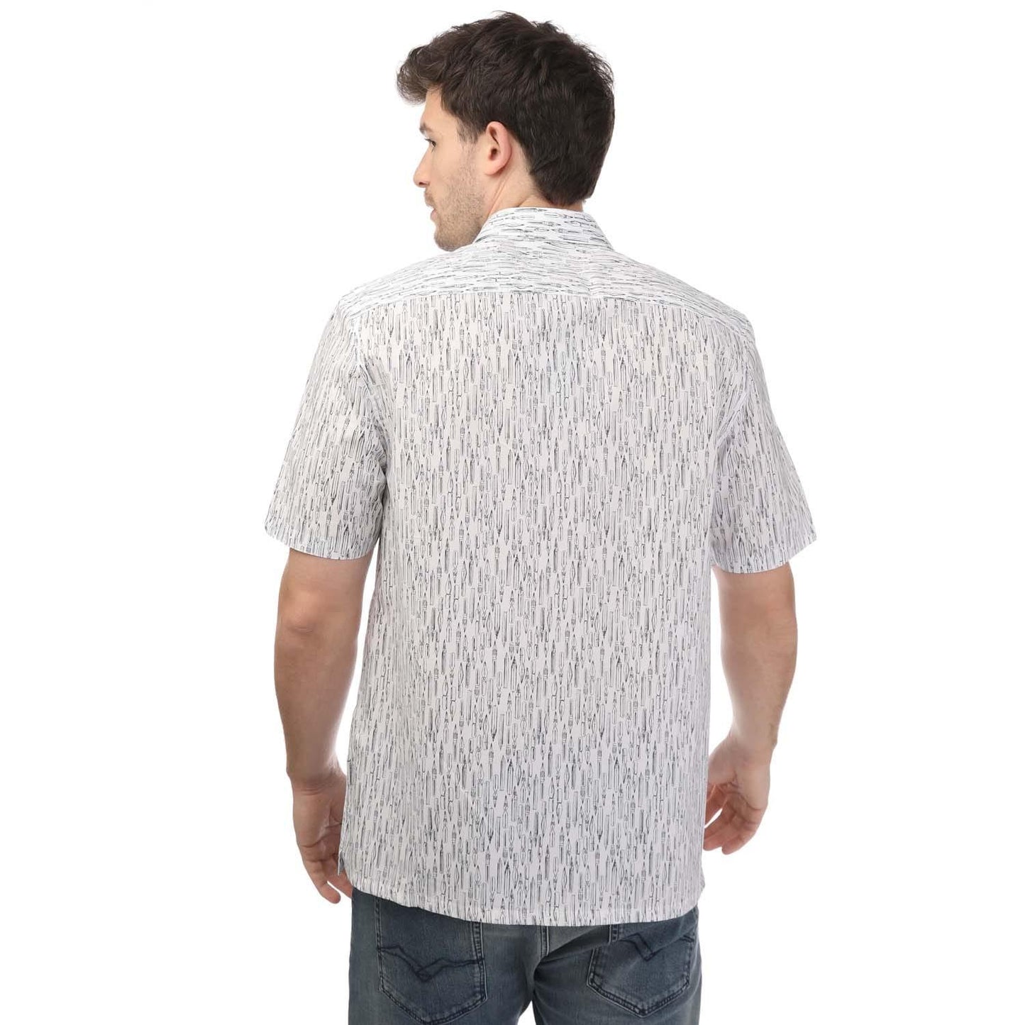 White - Back - Ted Baker Unisex Adult Pen Novelty Shirt