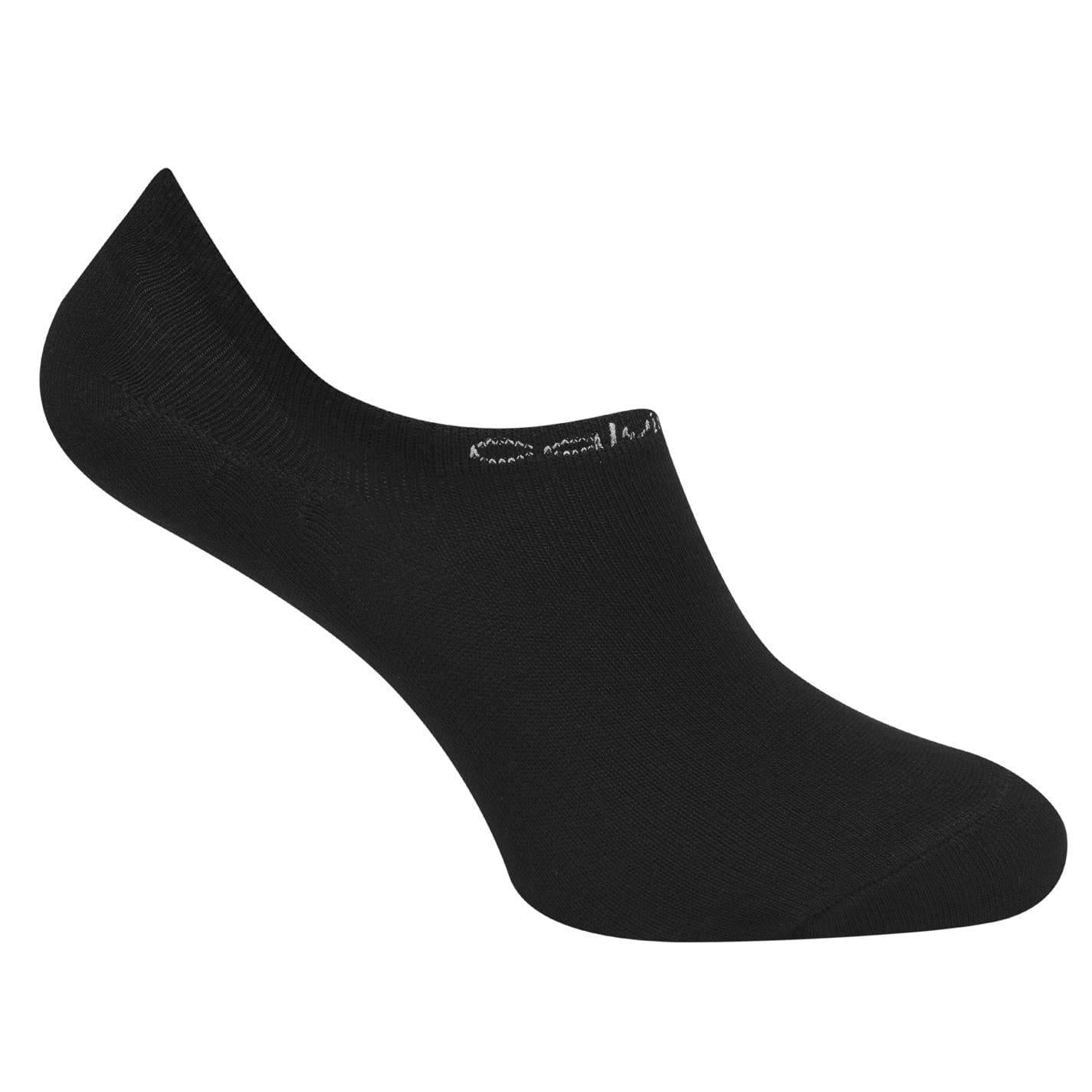 Black - Lifestyle - Calvin Klein Womens-Ladies Combed Cotton No-Show Socks (Pack of 6)