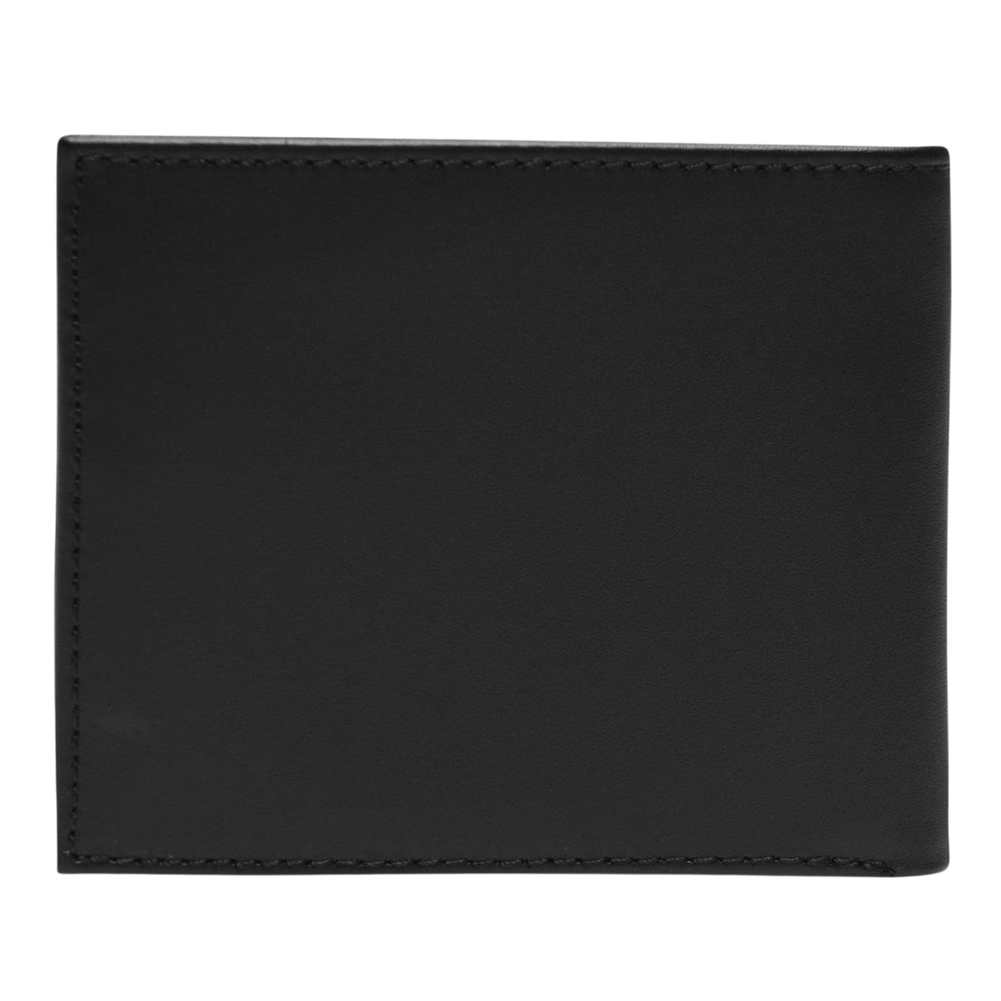 Black - Back - Tommy Hilfiger Eton Bifold Leather Embossed Everyday Wallet
