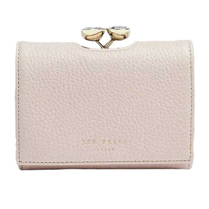 Light Pink - Front - Ted Baker Bobble Leather Wallet
