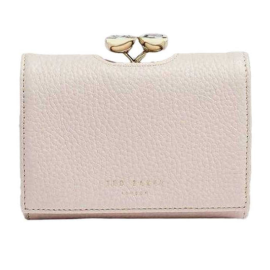 Light Pink - Front - Ted Baker Bobble Leather Wallet