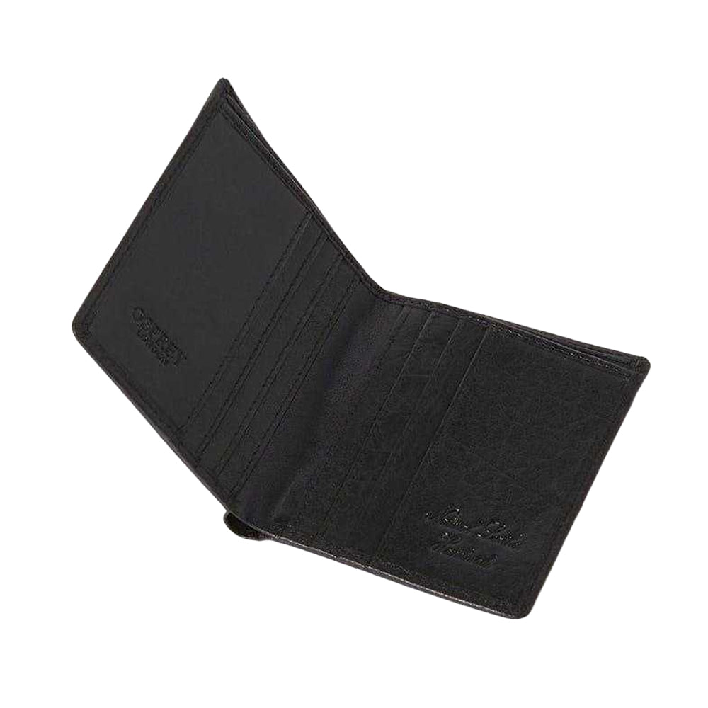 Black - Side - Osprey Highland Bi-Fold Leather Embossed Wallet