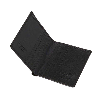 Black - Side - Osprey Highland Bi-Fold Leather Embossed Wallet