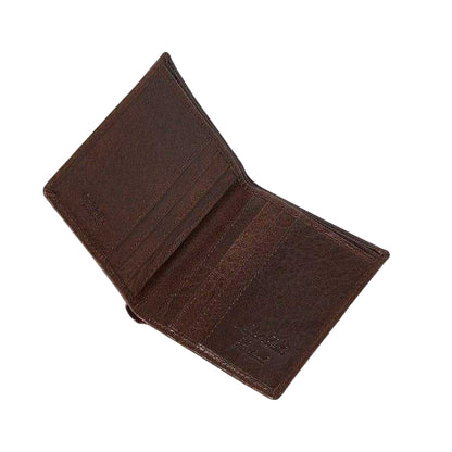 Chocolate - Side - Osprey Highland Bi-Fold Leather Embossed Wallet