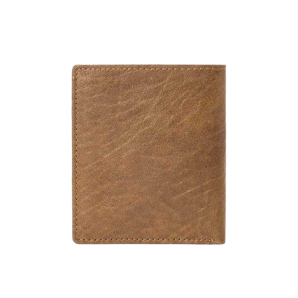 Cognac - Back - Osprey Highland Bi-Fold Leather Embossed Wallet