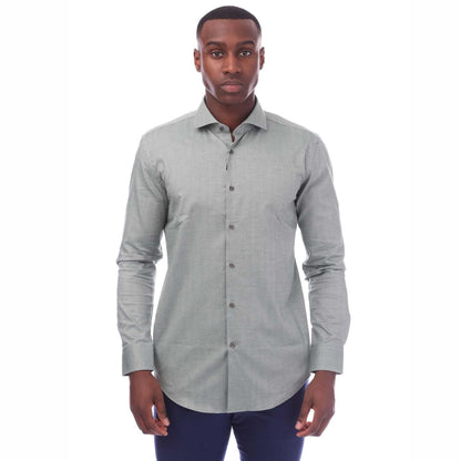Green - Front - Boss Unisex Adult H-Hank Spread Shirt