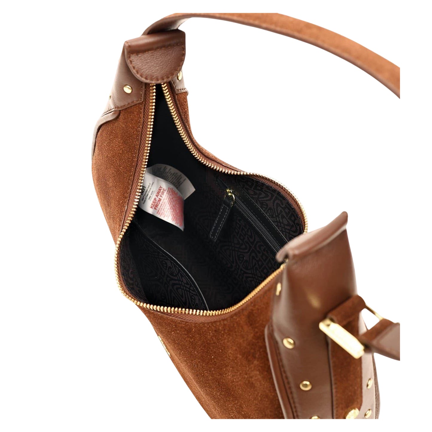 Chocolate - Lifestyle - Biba Studded Leather Everyday Shoulder Bag