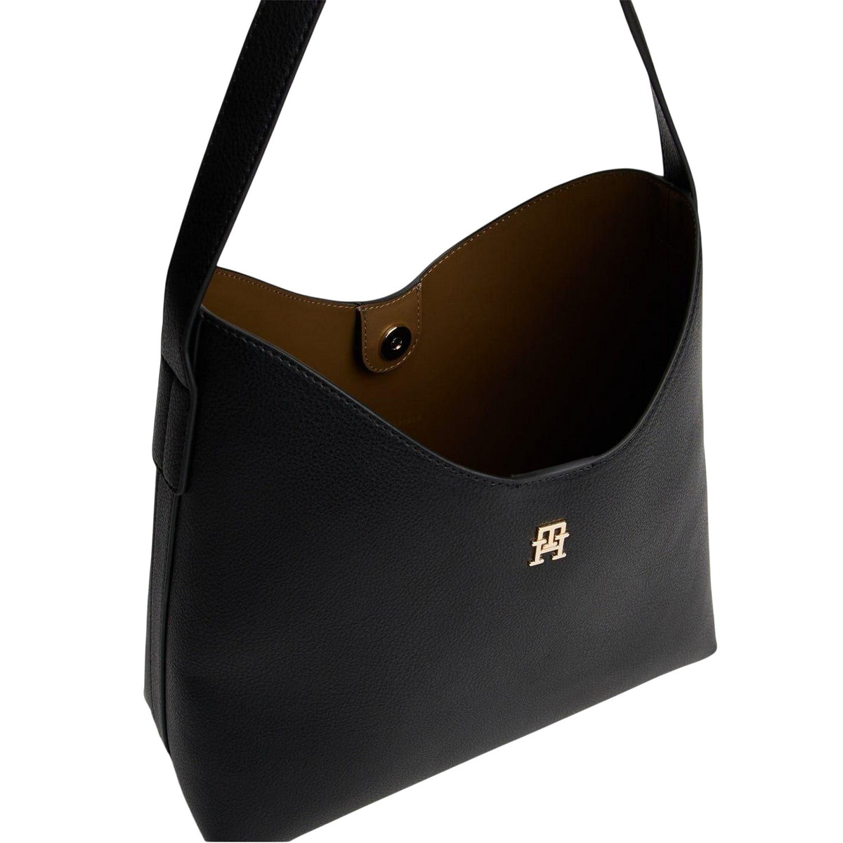 Black - Side - Tommy Hilfiger Unisex Adult Icon Hobo Bag