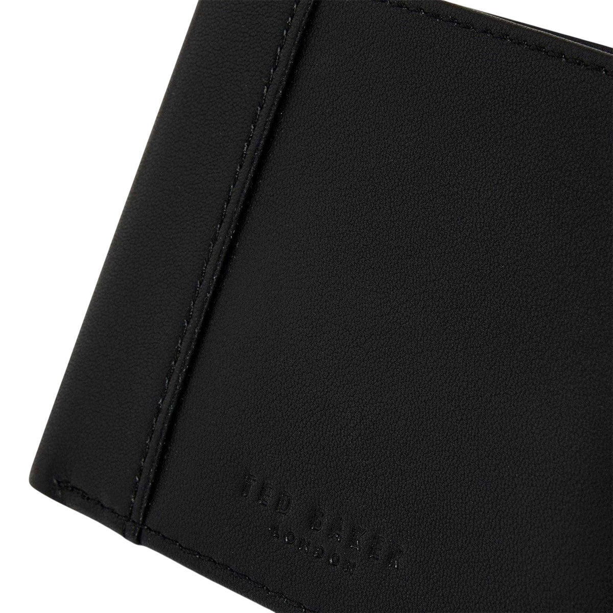 Black - Side - Ted Baker Mens Leather Wallet