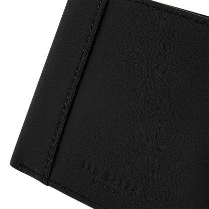 Black - Side - Ted Baker Mens Leather Wallet