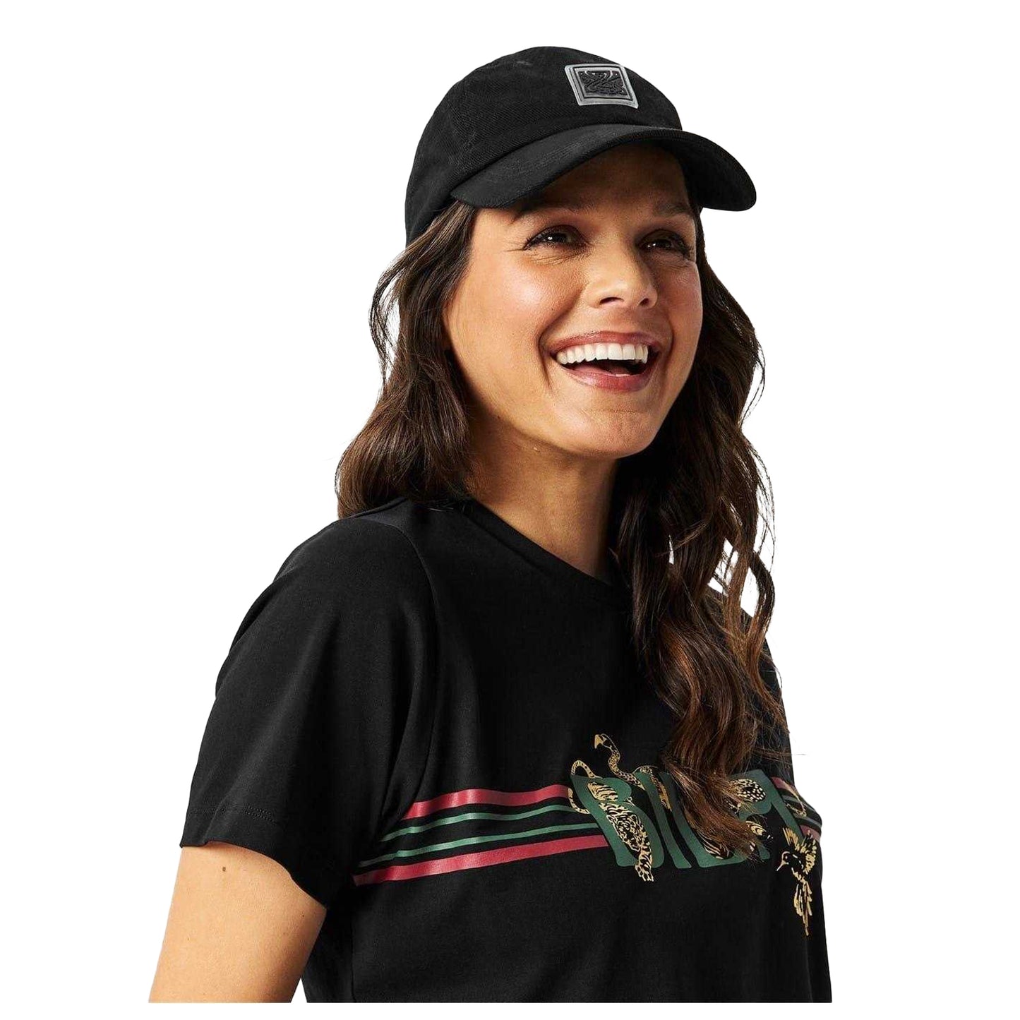 Black - Pack Shot - Biba Womens-Ladies Logo Cotton Baseball Cap