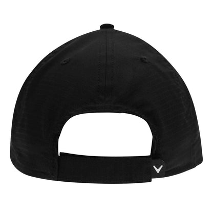 Black - Back - Callaway Mens Logo Polyester Golf Cap