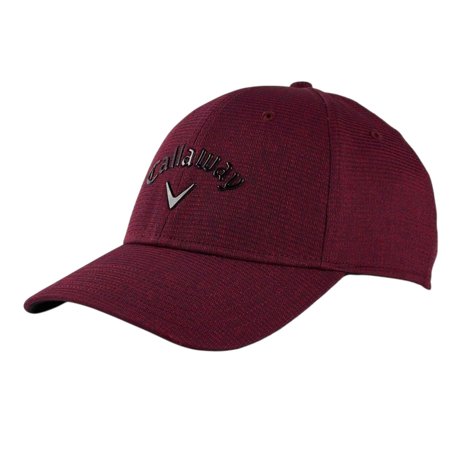 Red-Black - Front - Callaway Mens Logo Polyester Golf Cap