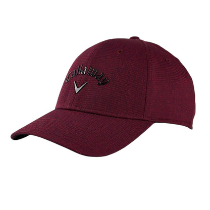 Red-Black - Front - Callaway Mens Logo Polyester Golf Cap
