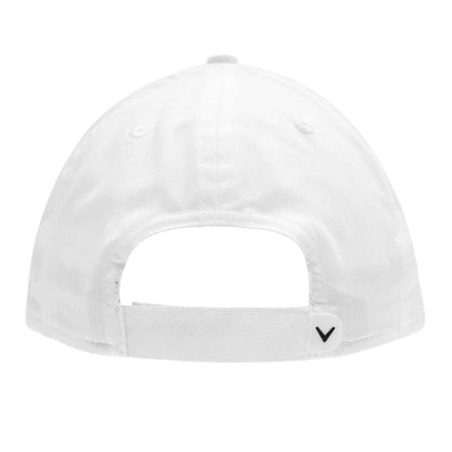 White - Back - Callaway Mens Logo Polyester Golf Cap