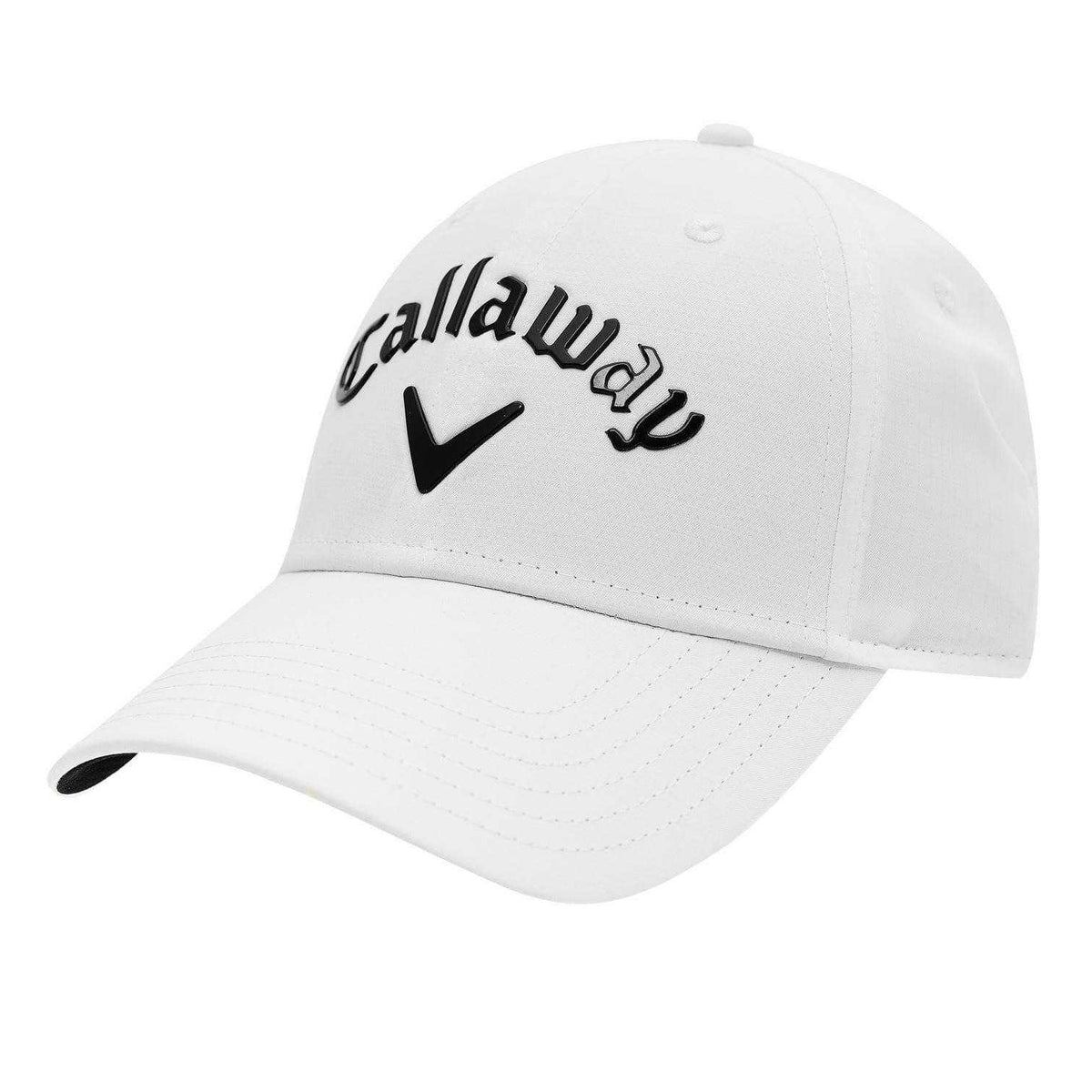 White - Side - Callaway Mens Logo Polyester Golf Cap