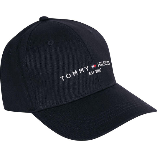 Desert Sky - Front - Tommy Hilfiger Embroidered Logo Cotton Baseball Cap