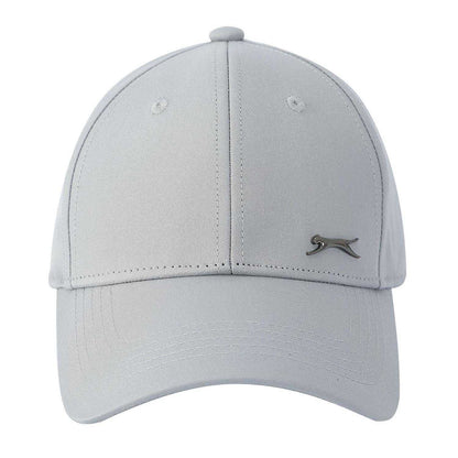 Grey - Front - Slazenger Mens Logo Polyester Baseball Cap