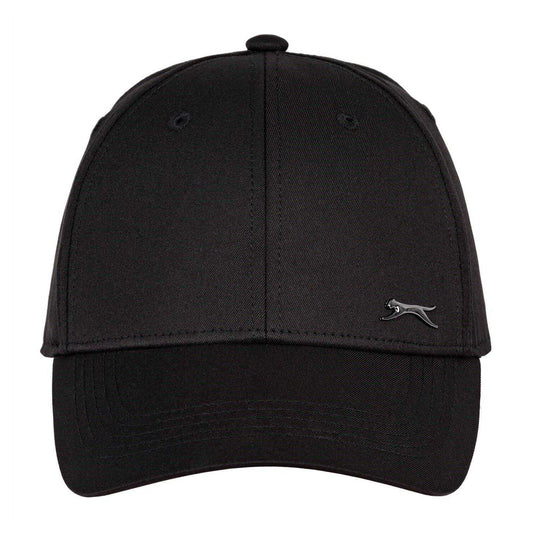 Black - Front - Slazenger Mens Logo Polyester Baseball Cap