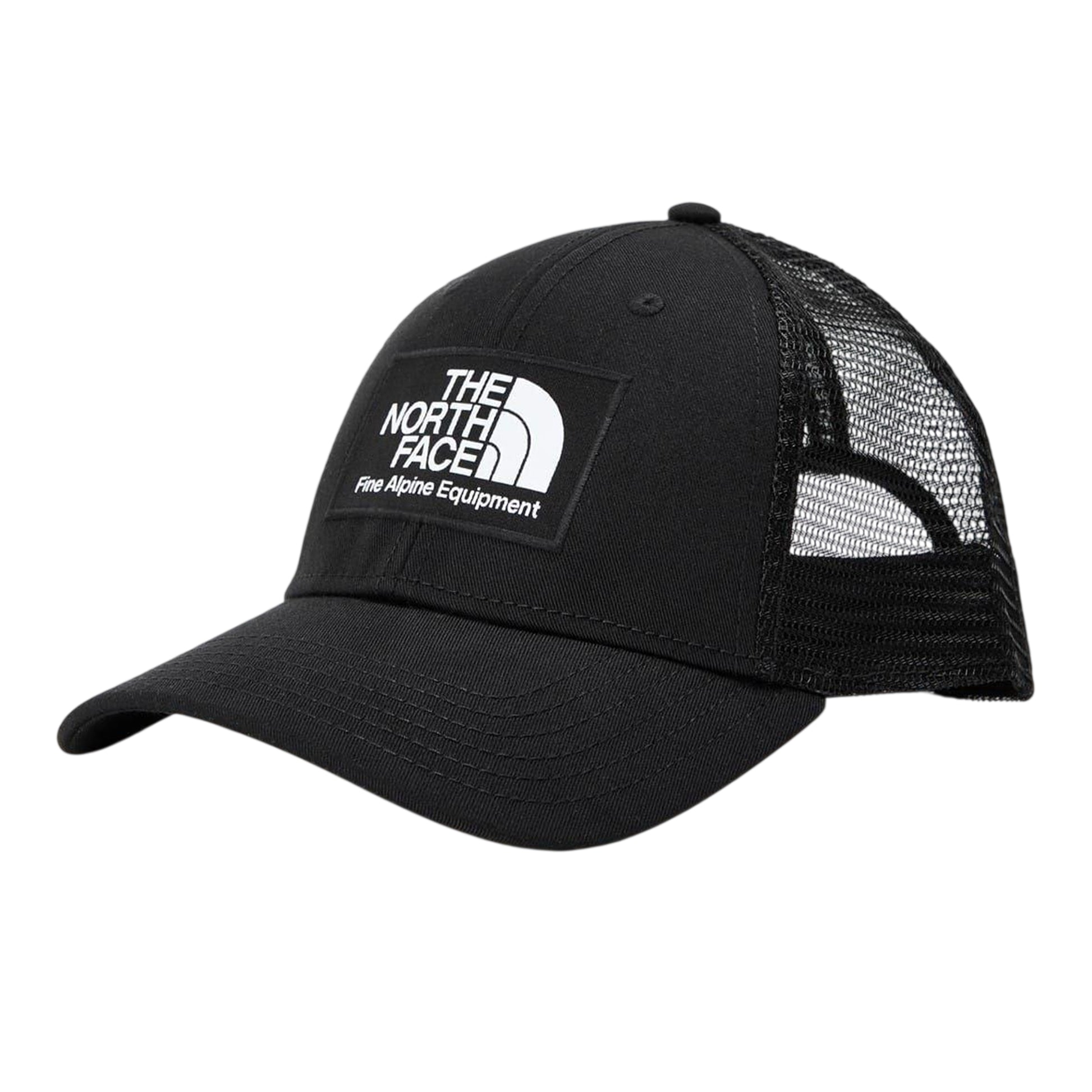 Black - Front - The North Face Unisex Adult Mudder Cotton Trucker Cap