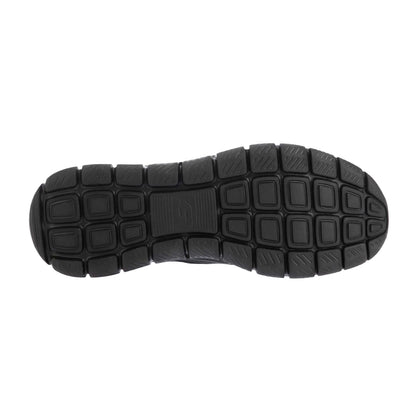 Black - Lifestyle - Skechers Mens Track Syntac Coated Leather Trainers