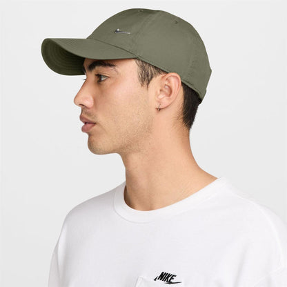 Olive Green-Silver - Lifestyle - Nike Swoosh Polyester Baseball Cap