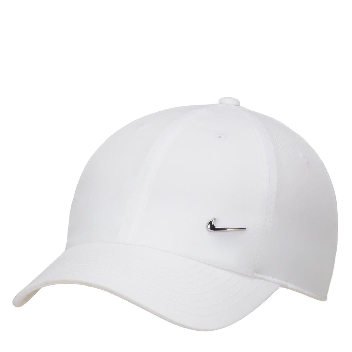White - Front - Nike Swoosh Polyester Baseball Cap