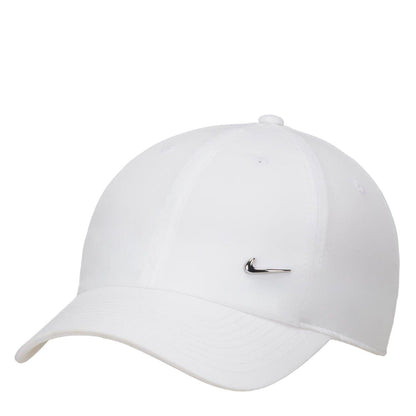 White - Front - Nike Swoosh Polyester Baseball Cap