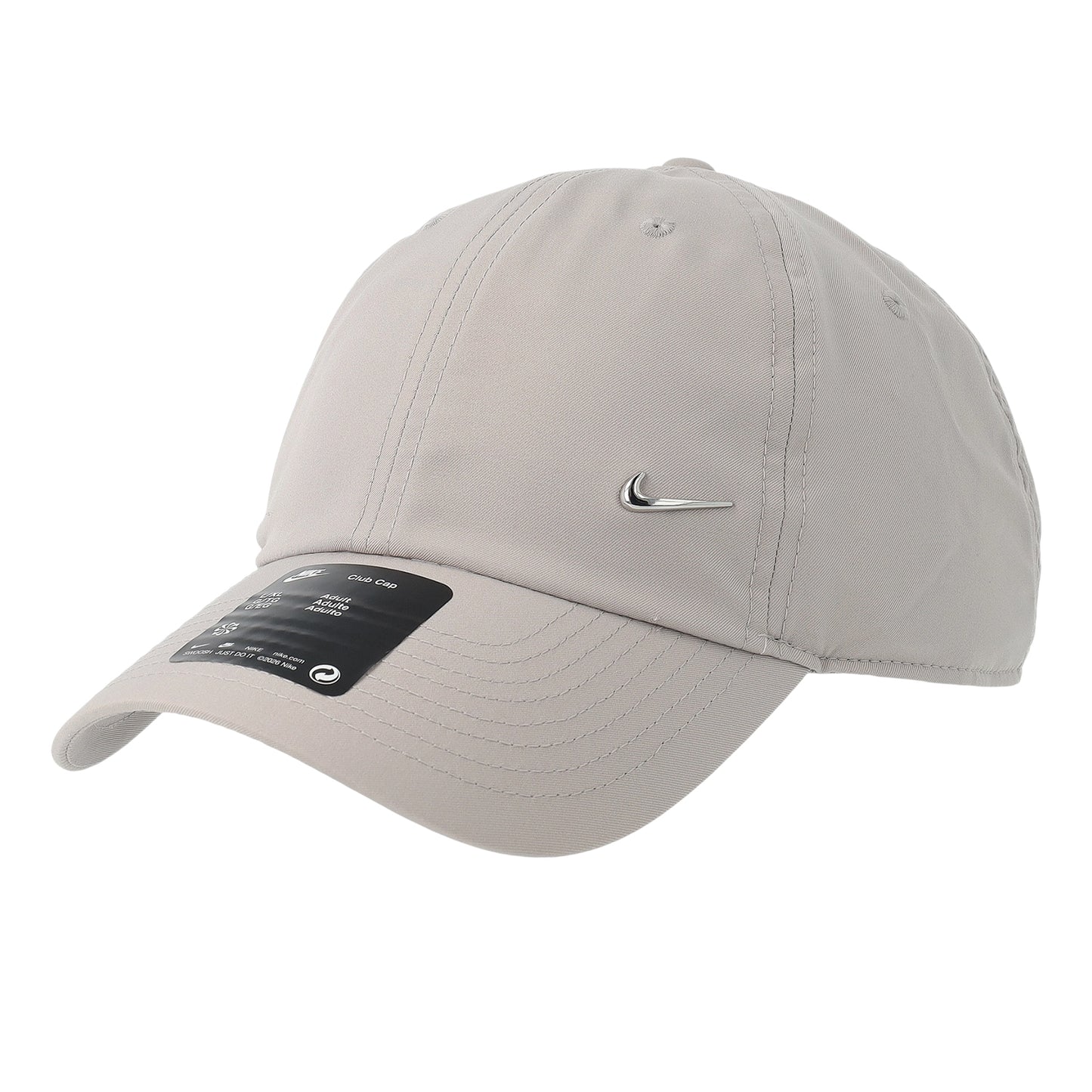 Grey-Silver - Front - Nike Swoosh Polyester Baseball Cap