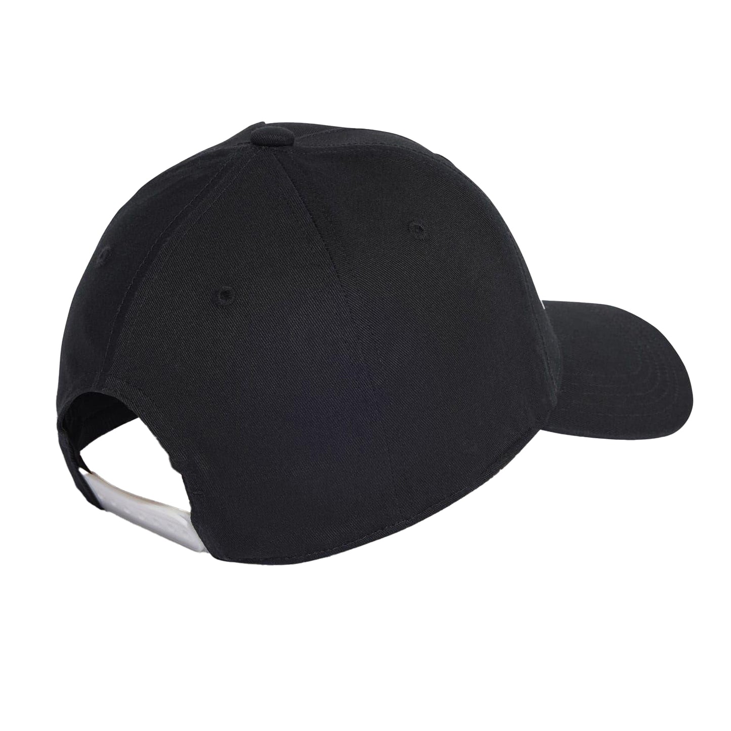 Black-White - Back - Adidas Mens Daily Embroidered Logo Cotton Baseball Cap