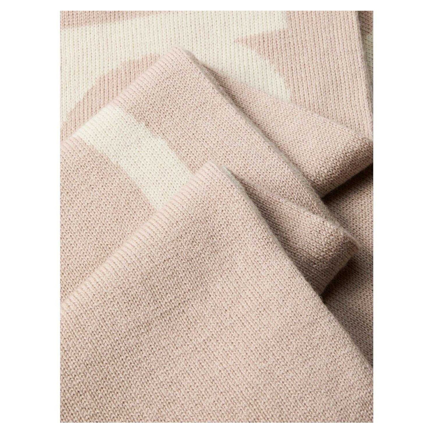 Beige - Back - Calvin Klein Unisex Adult Fine Knit Logo Scarf