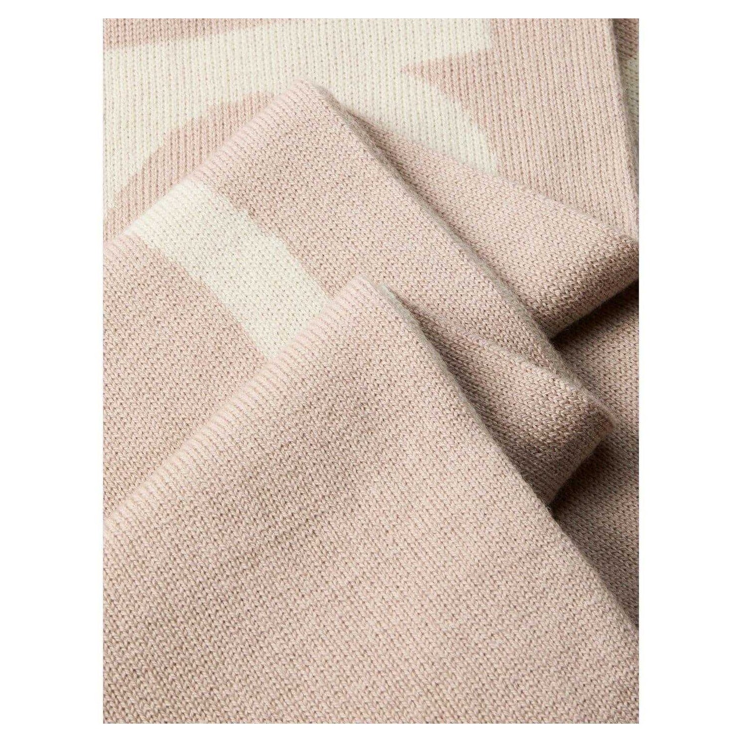 Beige - Back - Calvin Klein Unisex Adult Fine Knit Logo Scarf