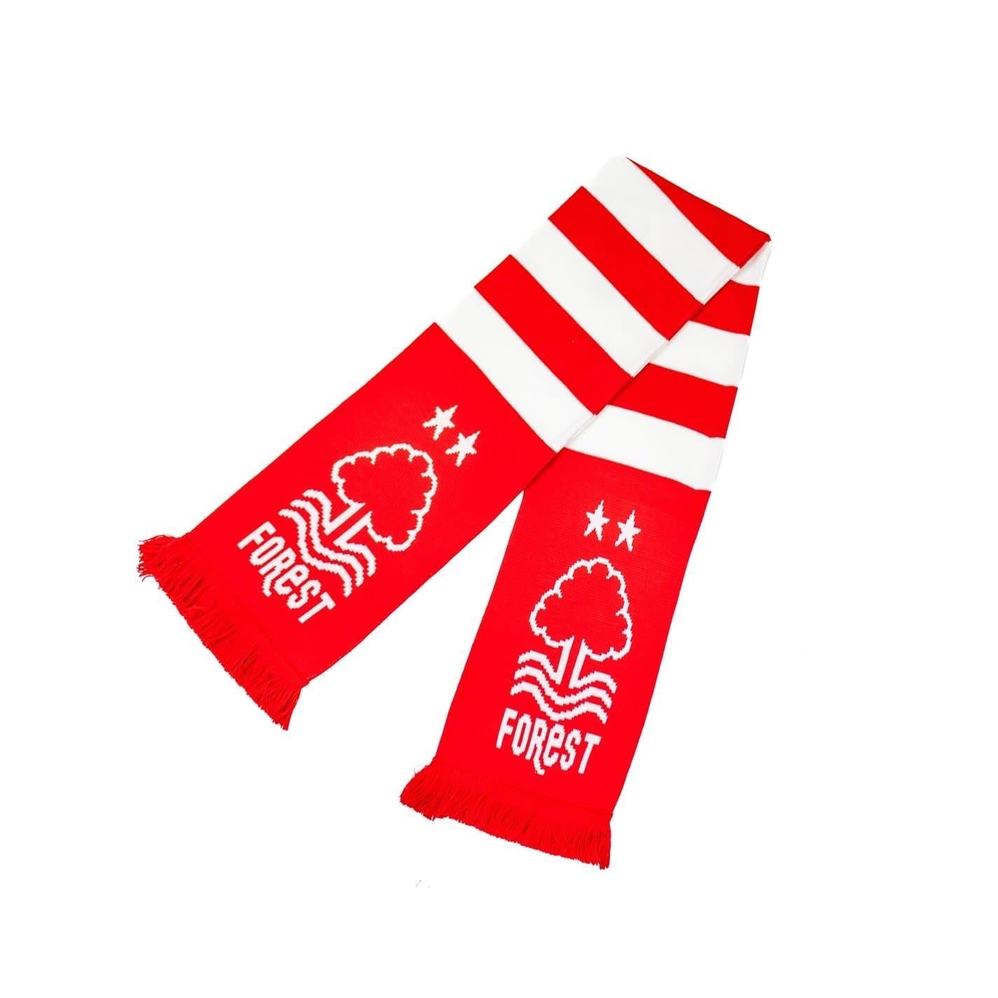 Red-White - Back - Nottingham Forest FC Unisex Adult Crest Acrylic Scarf