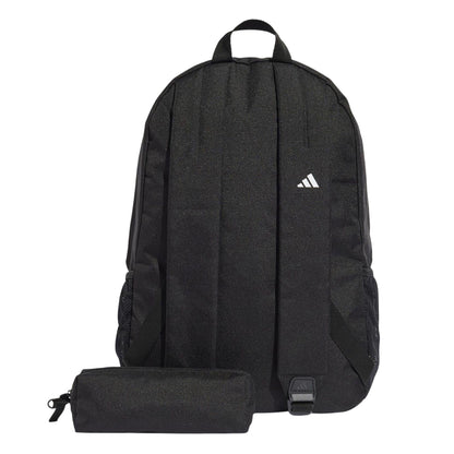 Black - Back - Adidas Classic Backpack & Pencil Case Set