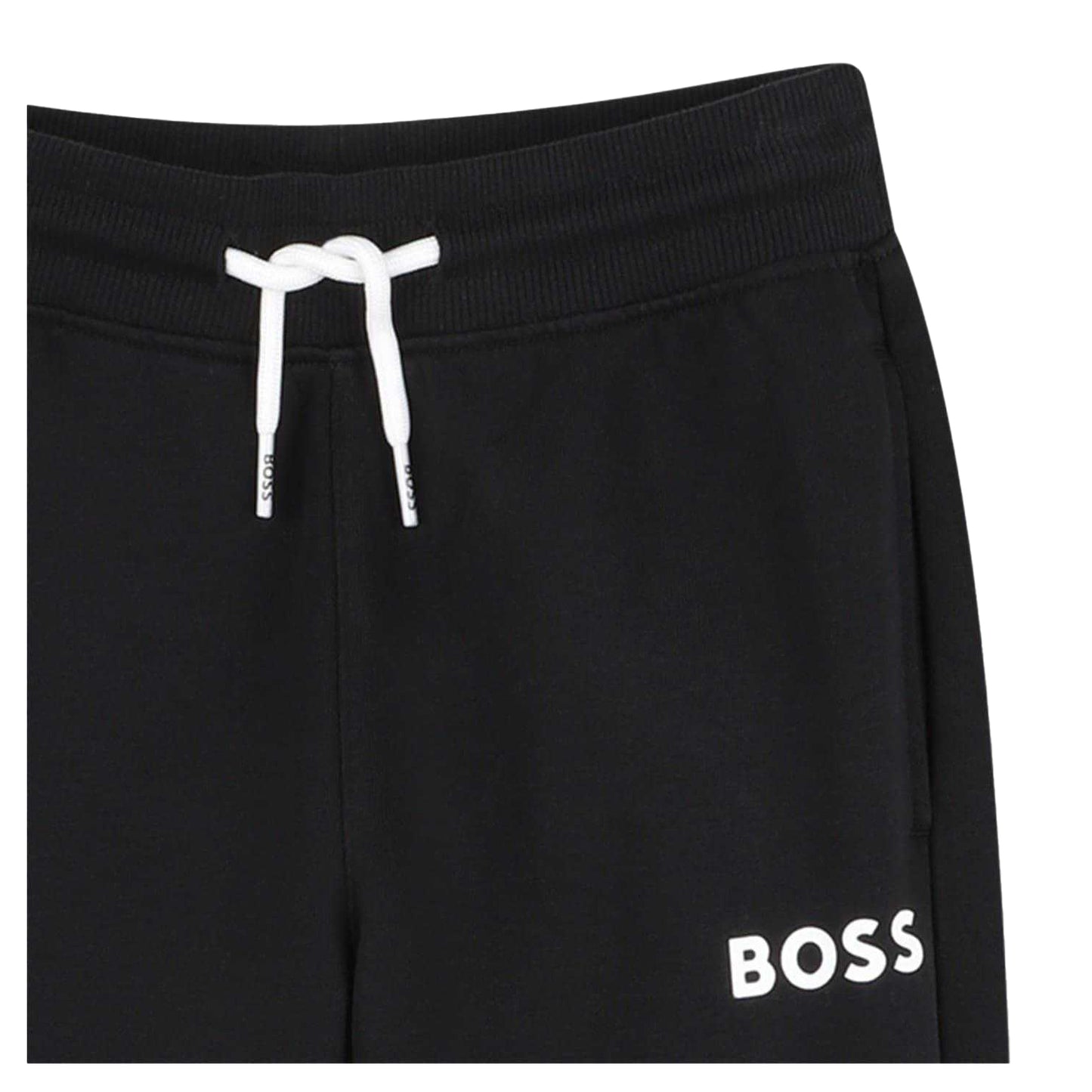 Black - Side - Boss Unisex Adult Jogger Slim Jogging Bottoms