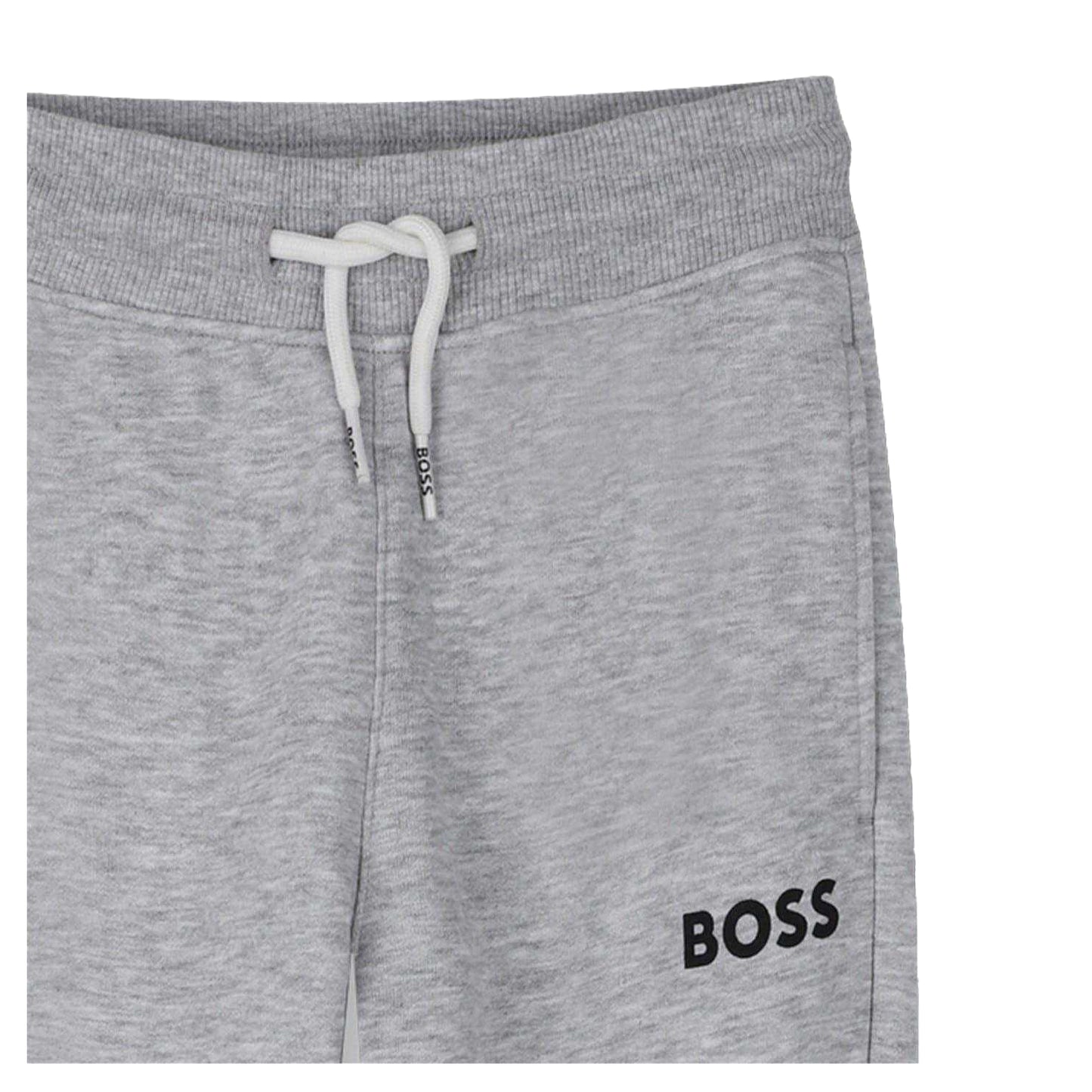 Grey - Side - Boss Unisex Adult Jogger Slim Jogging Bottoms