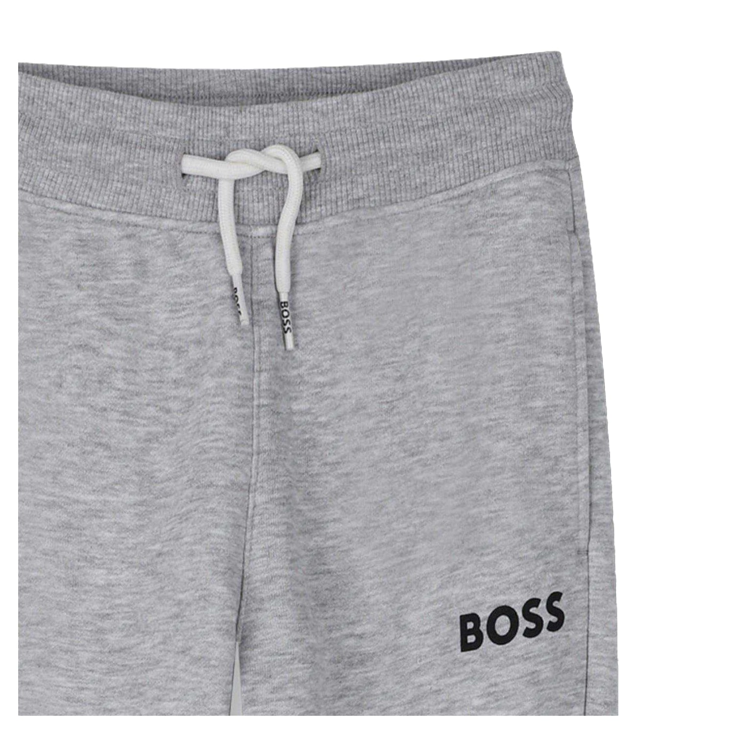 Grey - Side - Boss Unisex Adult Jogger Slim Jogging Bottoms