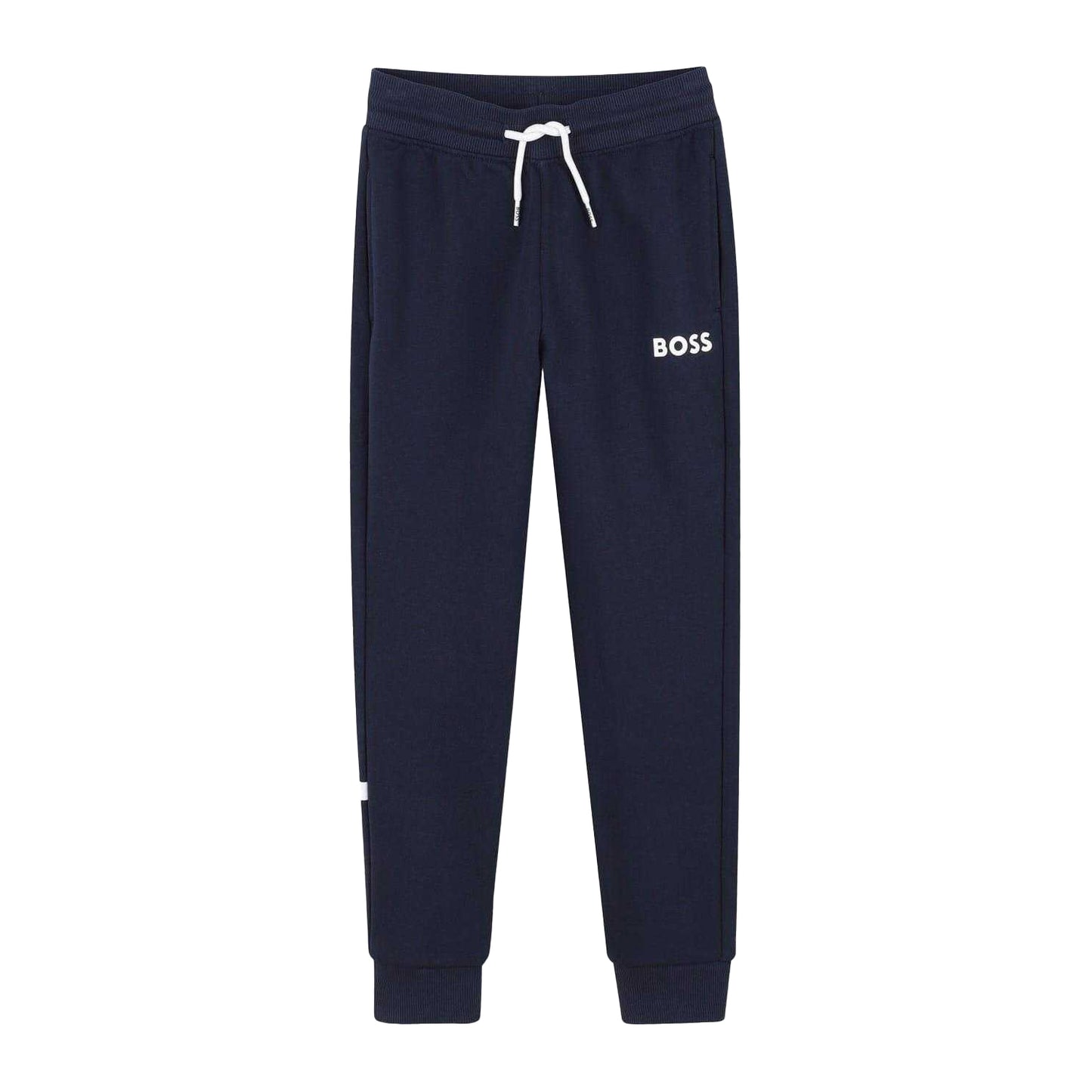 Navy - Front - Boss Unisex Adult Jogger Slim Jogging Bottoms