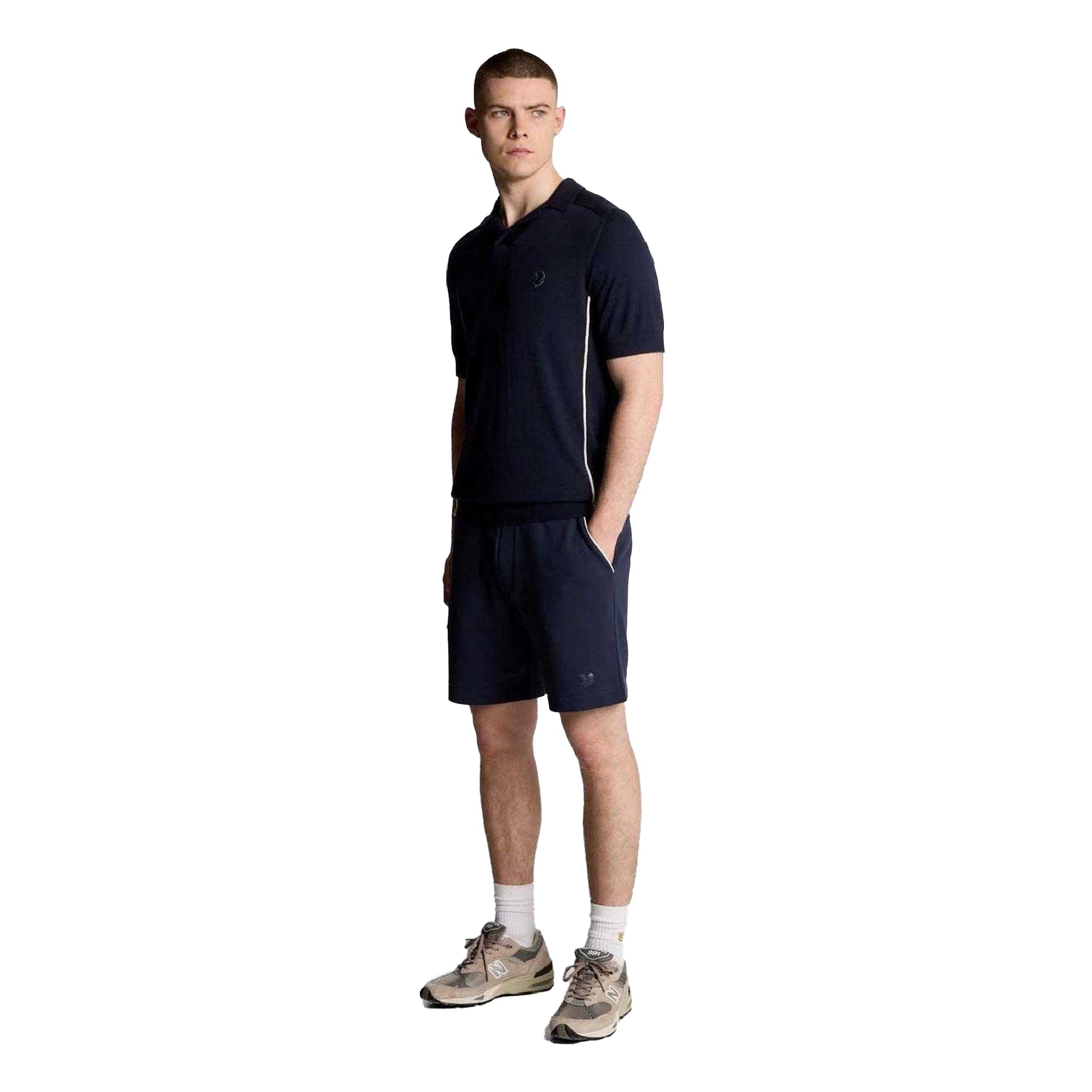 Blue - Pack Shot - Lyle & Scott Mens Cotton Blend Polo Shirt