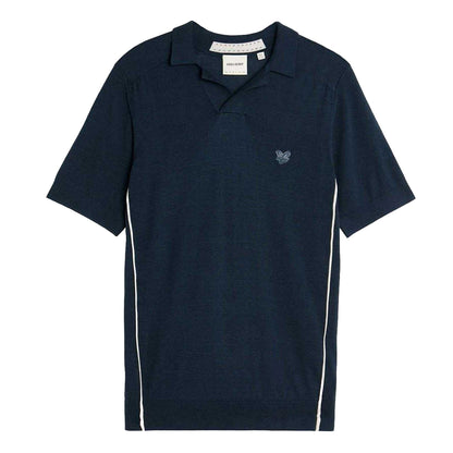 Blue - Front - Lyle & Scott Mens Cotton Blend Polo Shirt